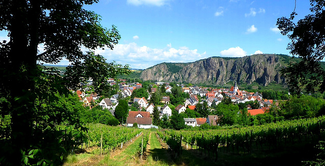 DE - Bad Kreuznach - View of Ebernburg and Rotenfels rock