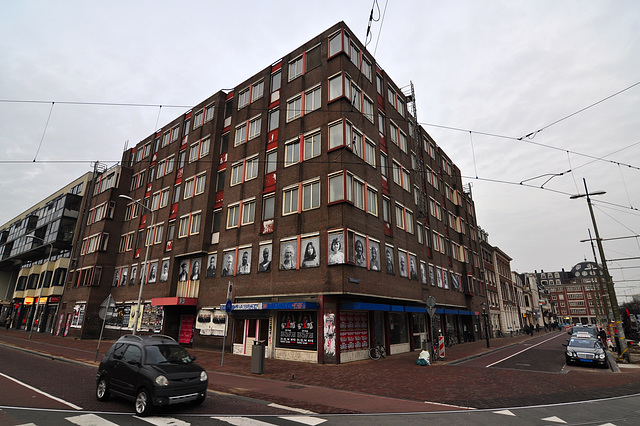 Old building on the Stationsweg in The Hague