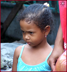 Victoria : una bella bambina delle Seychelles