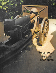 WW1 field gun near Ypres 2003
