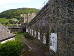 Walls of Conwy Castle.