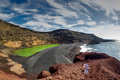 2021 Lanzarote, Crater and laguna in El Golfo