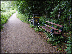 seats for the towpath walkers