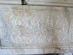 Musée archéologique de Split : sarcophage aux Erotes vendangeurs.