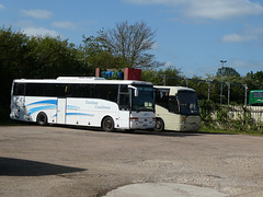 Dereham Coachways coaches at the East Dereham premises - 8 May 2022 (P1110521)