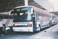 Bebb Travel R35 AWO in Victoria Coach Station, London - 29 Nov 1997