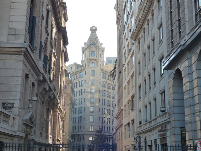 Calle del centro de Santiago