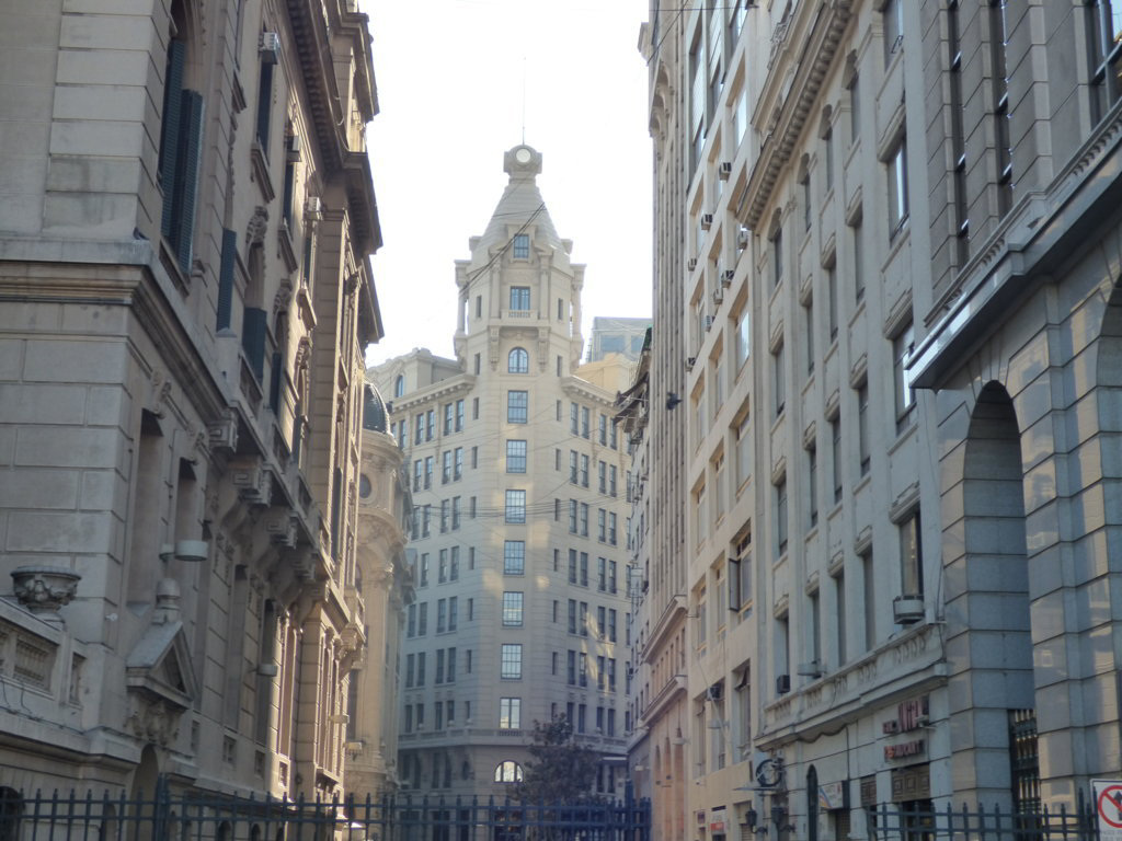 Calle del centro de Santiago