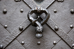 c1900-Door Knocker, Side Door, St Vitus Cathedral, Prague