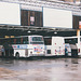 National Express coaches at Victoria Coach Station, London - 30 Nov 1997