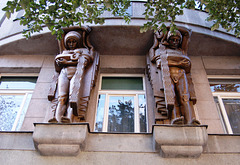 Caryatid Balcony Supports, Wenceslas Square, New Town, Prague