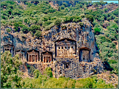Antalya : I templi di Myra 2 - una necropoli in periodo bizantino - una città ricavata nella roccia