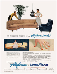 Goodyear Airfoam Ad, 1956