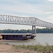 Barges On The Ohio River