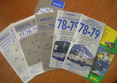 Cambridge Coach Services services 78 and 79 timetable covers