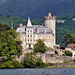 Château, vue depuis le lac d'Annecy