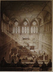 burges design for the law courts, drawn by axel haig