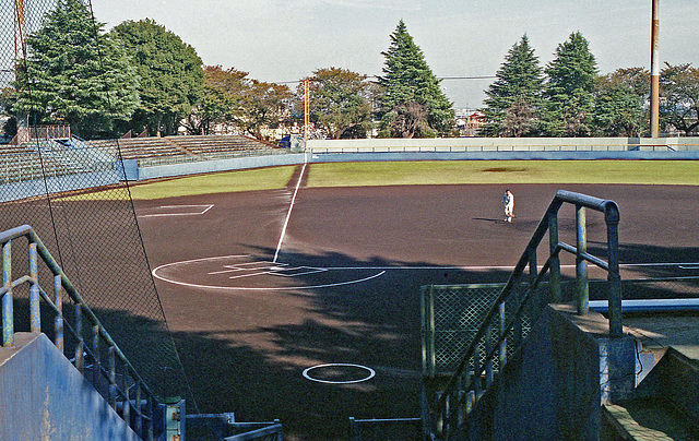 Preparing the diamond for a game