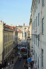 Lisbon, Calçada do Carmo and Monument to Pedro IV