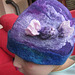 felted cap with a candy