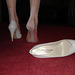 Paul's Lady in white pepe jiminez high heels