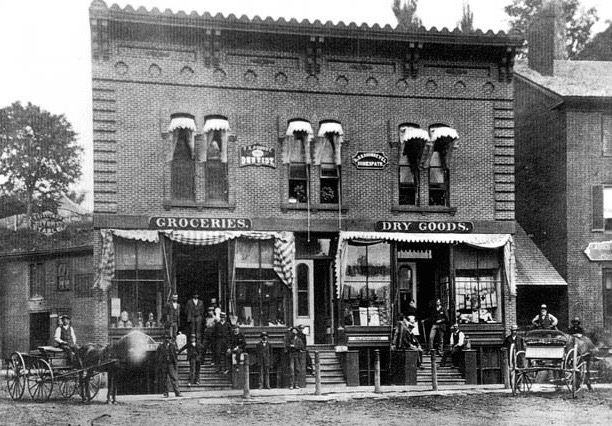 Storefronts, Springfield, VT c1890s