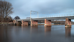 Dalreoch Railway Bridge and the River Leven