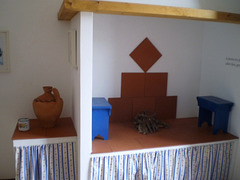 Reconstitution of the kitchen of José Saramago's grand-parents.