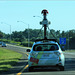 Following Google Street View
