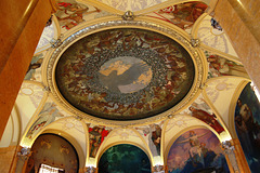 Ceiling Painted by Alfons Mucha,Mayorial Hall, Municipal Buildings, Prague