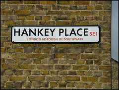 Hankey Place street sign
