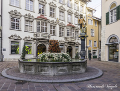 Tellbrunnen in der Vordergasse der Stadt Schaffhausen