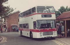 Alder Valley CJH 123V (on hire to Eastern Counties) in Mildenhall - 19 May 1984