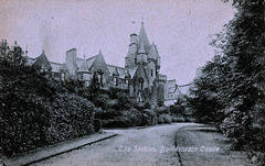 Edwardian View of the stables at Balinkinrain Castle, Stirlingshire