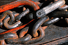 rusty chain links