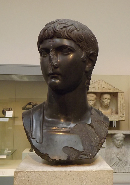 Marble Head of Germanicus in the British Museum, April 2013