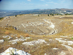 The ancient theatre at Byllis, Albania.
