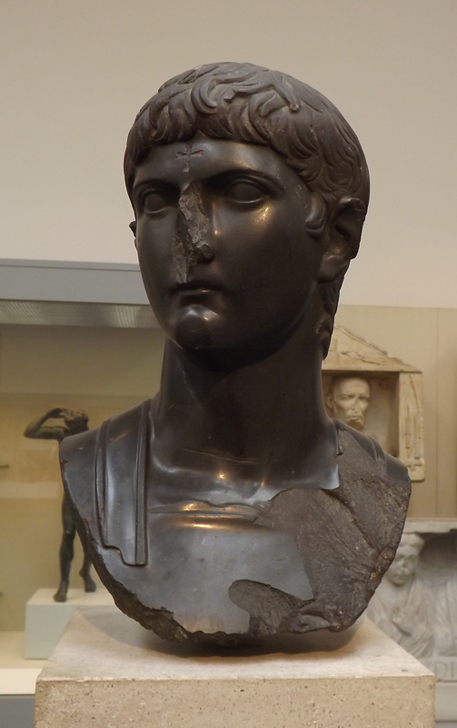 Marble Head of Germanicus in the British Museum, April 2013