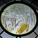 Entry into Jerusalem Stained Glass Roundel in the Cloisters, October 2017