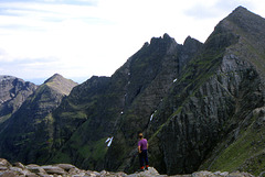 Alan on An Teallach looking back from where I had come from 26th May 1999