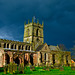 Rain clouds over St Lawrence's, Gnosall