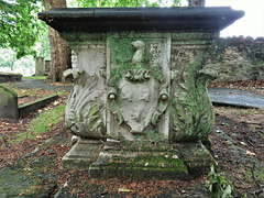 st margaret's church, barking, essex , c18 tomb of captain john bennett