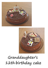 Granddaughter's 12th birthday cake