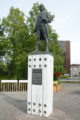 Alaska, Anchorage, Monument to Captain James Cook