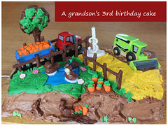 Grandson's 3rd birthday party cake 24 11 2019