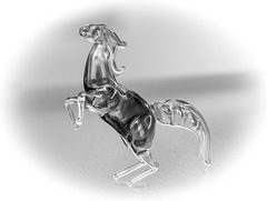 Horse made of glass