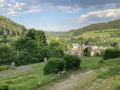 Blick vom Schloss Wespenstein auf Gräfenthal