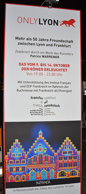 Info zur Illumination des Frankfurters Römers