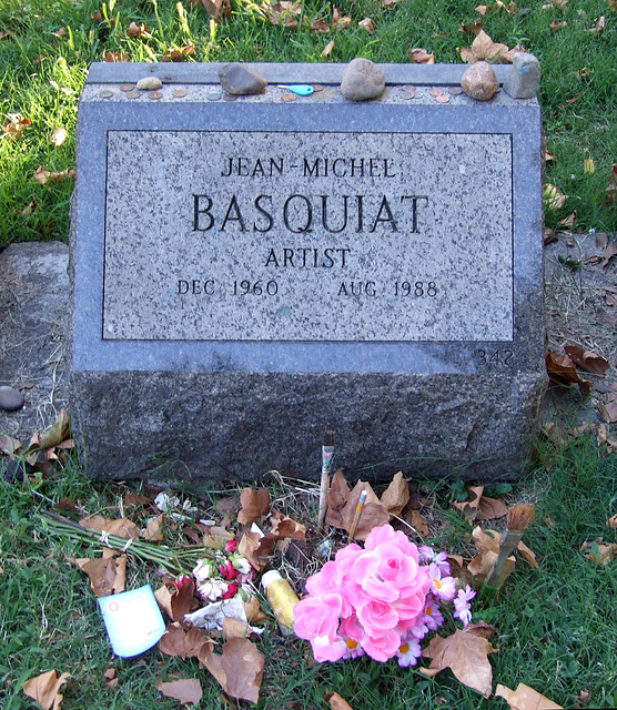 Basquiat's Grave in Greenwood Cemetery, September 2010