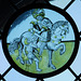 St. Martin Stained Glass Roundel in the Cloisters, October 2017